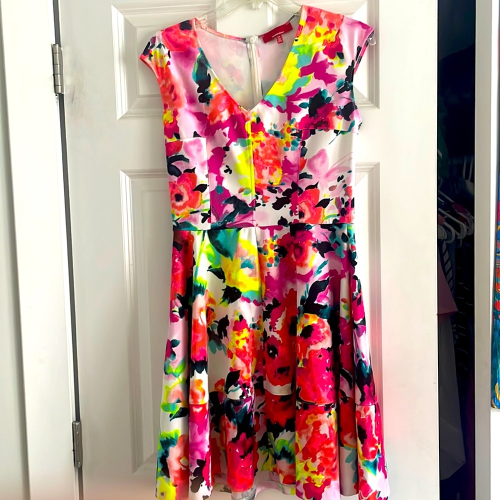 Fun and flirty floral dress